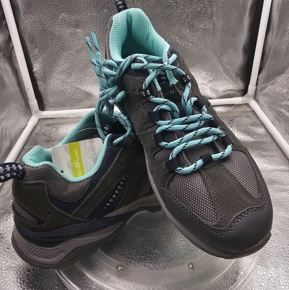 Eddie Bauer Shoes - H Eddie Bauer RoseBurg womens 8 Sneakers Shoes Grey Teal Turquoise Vibe NWT
